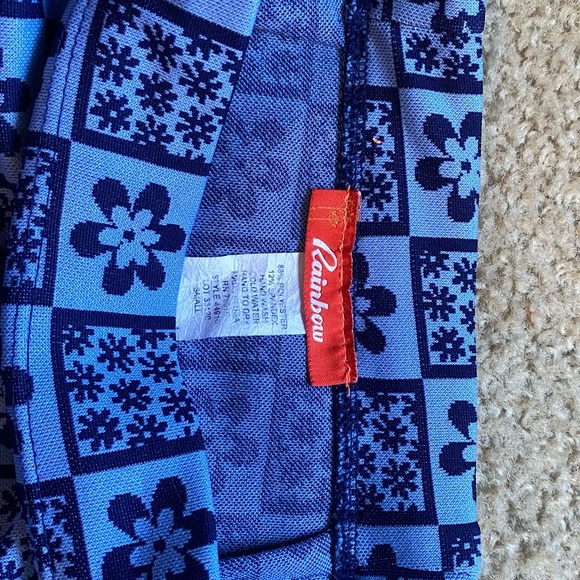 Rainbow - blue flower mini skirt - Picture 3 of 5